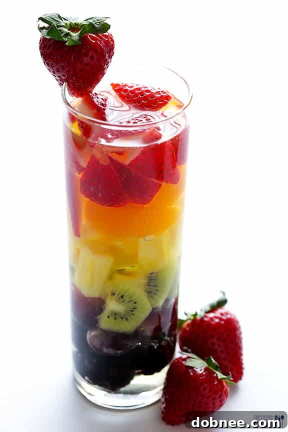 Easy Rainbow Sangria | gimmesomeoven.com #drinks #vegan #glutenfree