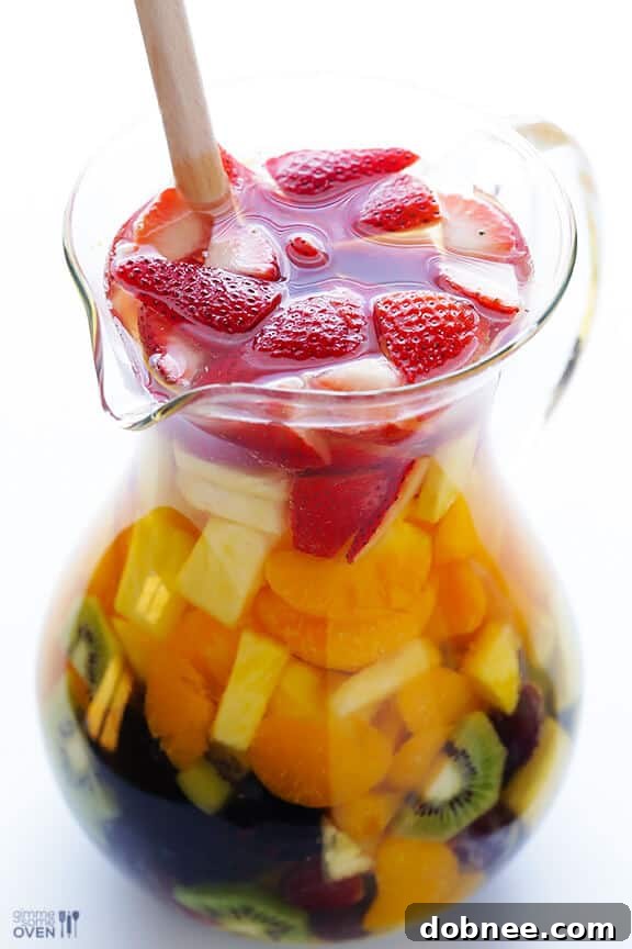 Easy Rainbow Sangria | gimmesomeoven.com #drinks #vegan #glutenfree