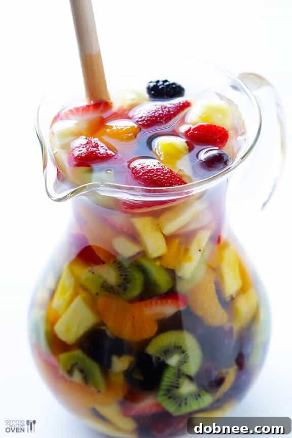 Easy Rainbow Sangria | gimmesomeoven.com #drinks #vegan #glutenfree
