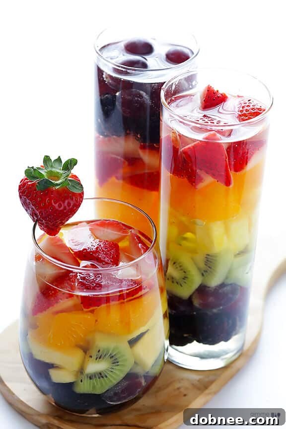 Easy Rainbow Sangria | gimmesomeoven.com #drinks #vegan #glutenfree