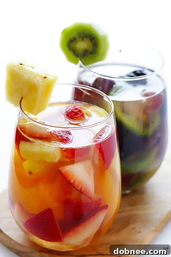 Easy Rainbow Sangria | gimmesomeoven.com #drinks #vegan #glutenfree