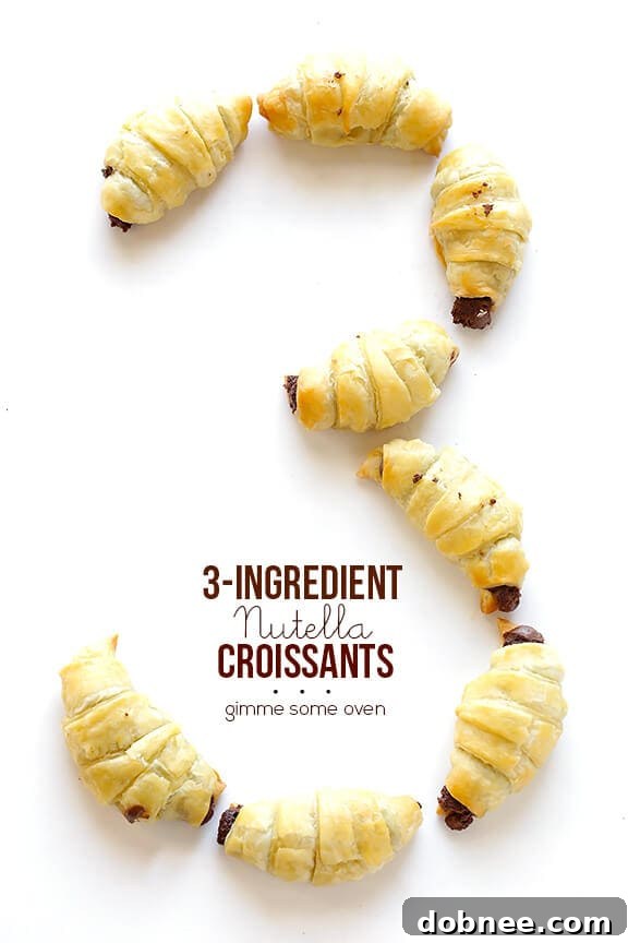 The Magic of 3 Ingredients for Nutella Croissants