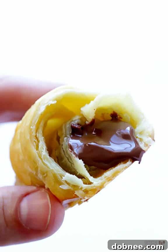 Warm and Gooey Nutella Croissants Fresh from the Oven
