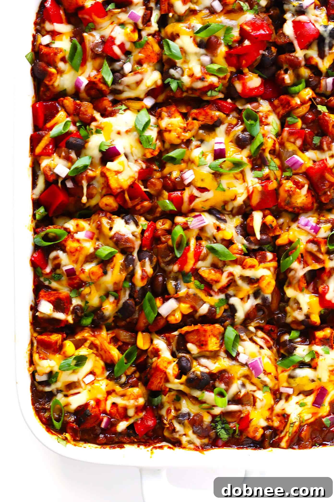 The BEST Chicken Enchilada Casserole Recipe