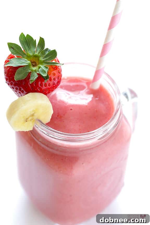 Best Homemade Strawberry Banana Smoothie