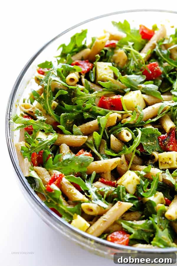Quick and Easy 5-Ingredient Pesto Pasta Salad Recipe – Perfect for potlucks, picnics, or a simple weeknight meal, bursting with fresh Italian flavors. | dobnee.com