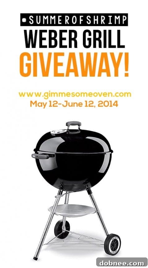 Weber Grill Giveaway | gimmesomeoven.com #SummerofShrimp #Giveaway