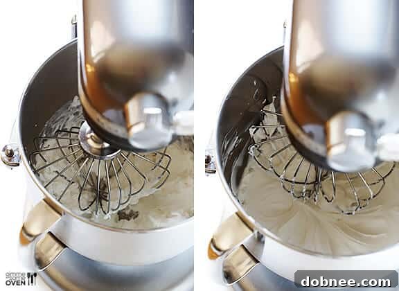 Serving homemade coconut whipped cream with berries