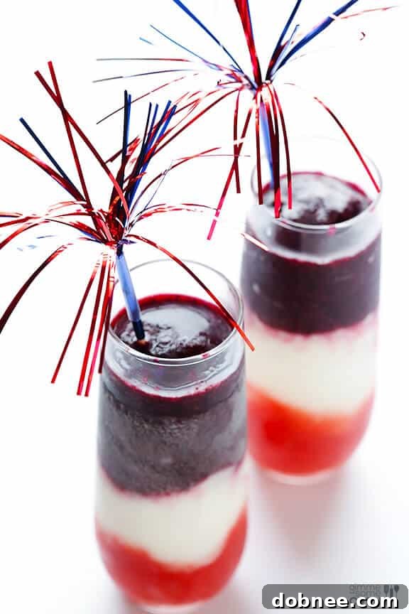 Red White and Blue(berry) Margaritas -- easy to make, and perfect for Memorial Day or the 4th of July! | gimmesomeoven.com #drink #recipe