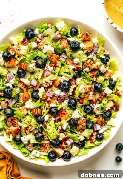 Blueberry Chicken Chopped Salad