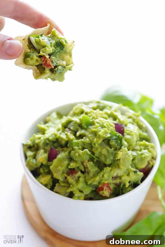 Italian Guacamole -- fresh basil is the rockstar of this delicious twist on classic guacamole