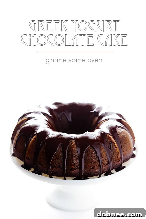 Close-up of Greek Yogurt Chocolate Cake with fresh berries