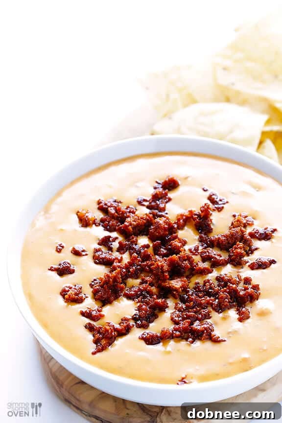 Homemade Chorizo Queso: Creamy Cheese Dip with Real Cheddar and Crispy Chorizo