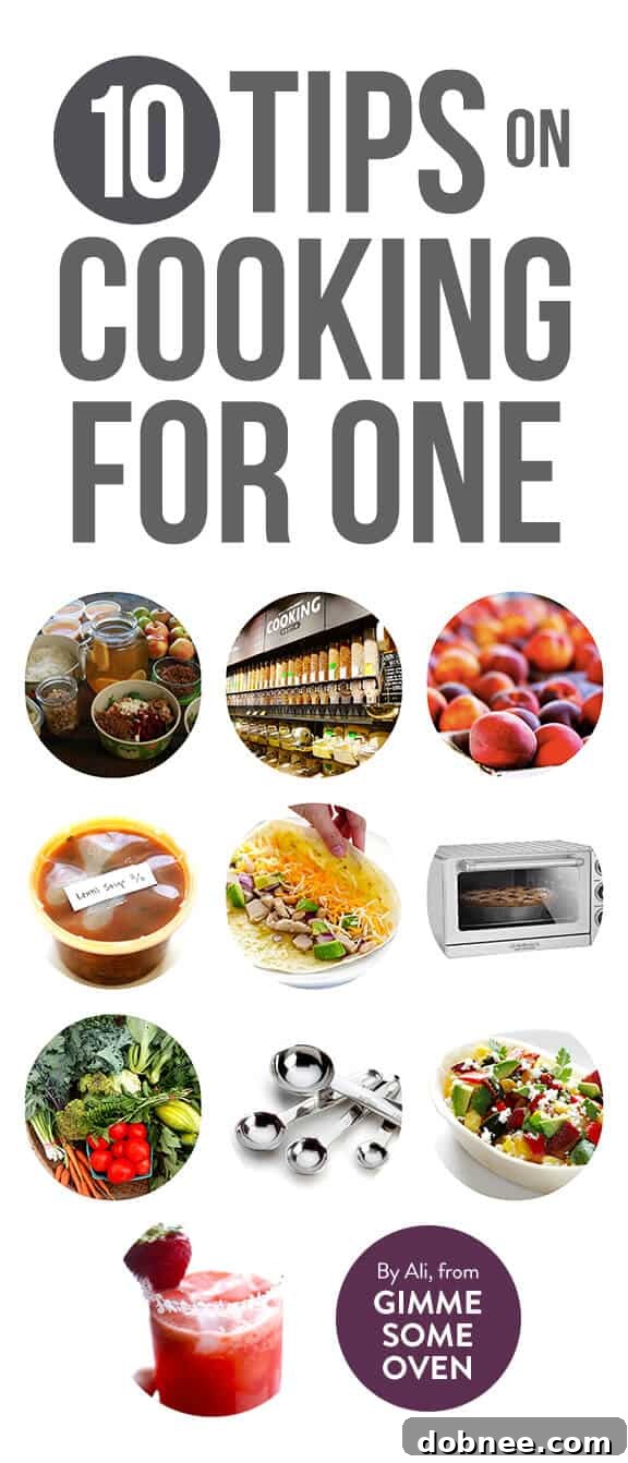 Delicious and helpful advice on cooking for one