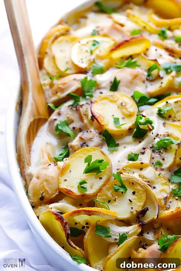 Bright and Easy Lemon Chicken Potato Casserole