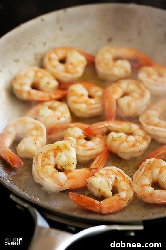 Sautéing Shrimp for Hoisin Dish