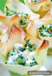 Spinach and Artichoke Cups, a perfect party appetizer