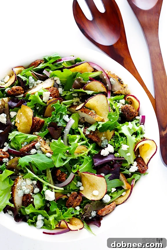 Earlier photo of Fuji Apple Chicken Salad with colorful background