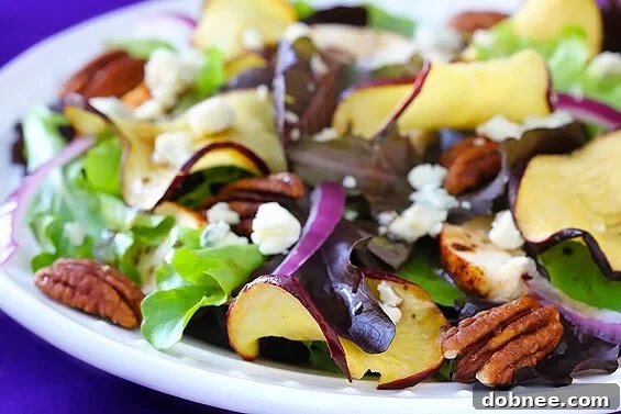 Beautifully presented Fuji Apple Chicken Salad