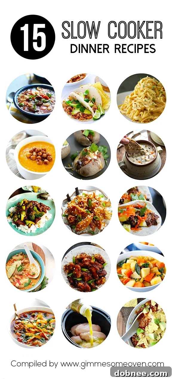 15 Slow Cooker Dinner Recipes