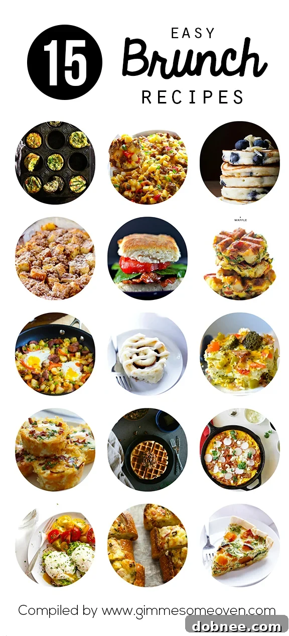 15 Easy Brunch Recipes | gimmesomeoven.com #breakfast #brunch