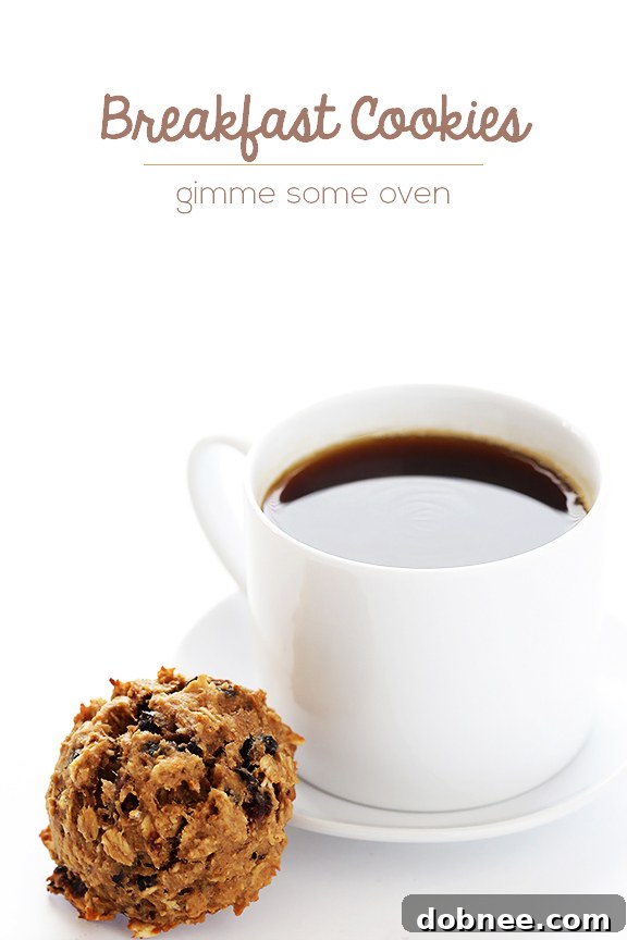 Perfect Breakfast Cookies Final shot of irresistible breakfast cookies, perfect for any morning.