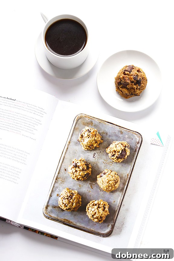 Stack of Breakfast Cookies A stack of freshly baked healthy breakfast cookies, ready to be devoured.