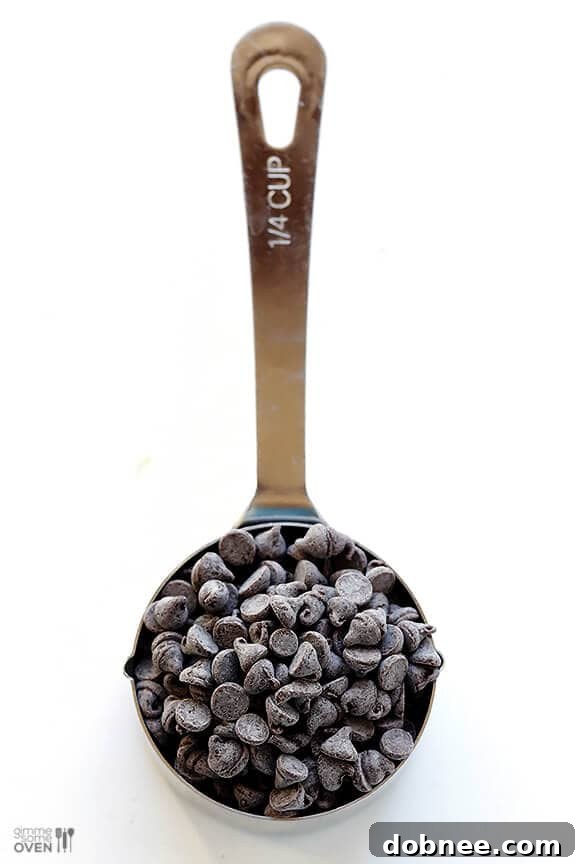 Guiltless Chocolate Chip Pancakes: The lightened-up batter, featuring egg whites for a fluffy texture, ready to be transformed into delicious pancakes.