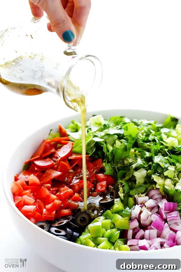 Ingredients for homemade red wine vinaigrette dressing