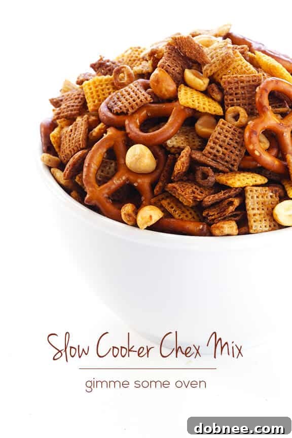 The Best Slow Cooker Chex Mix for Game Day and Parties