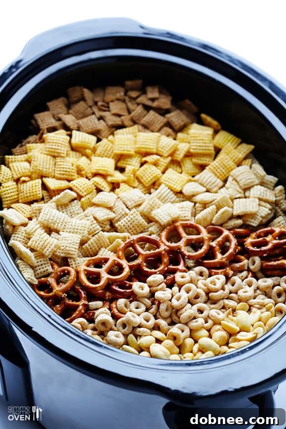 The Best Homemade Chex Mix in a Slow Cooker