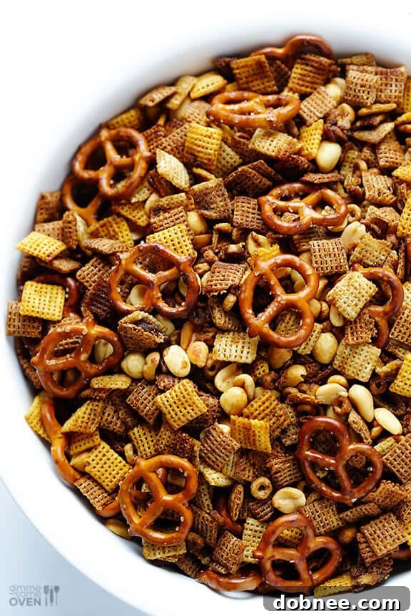 Cooling and Serving Homemade Chex Mix