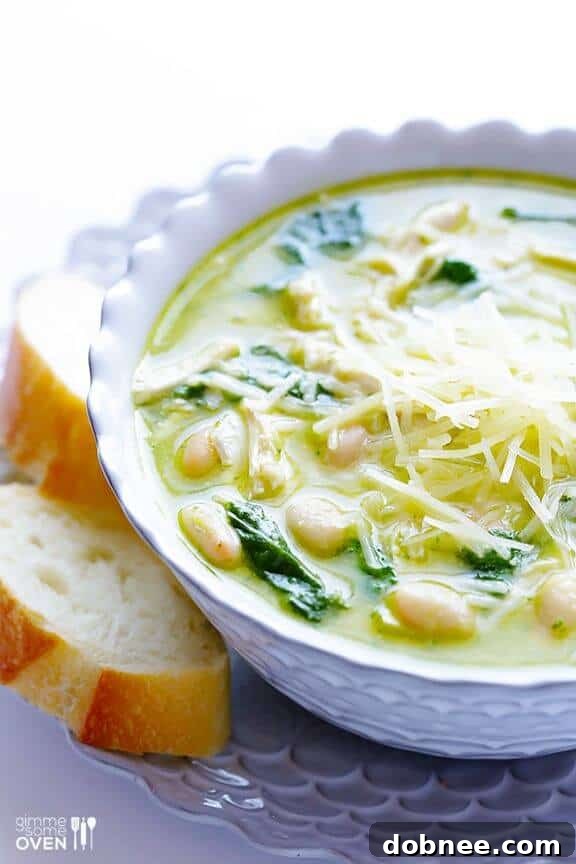 Quick and Easy 5-Ingredient Pesto Chicken Soup recipe by Gimme Some Oven