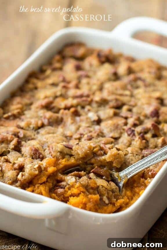 The Best Sweet Potato Casserole - Classic, Sweet, and Indulgently Topped