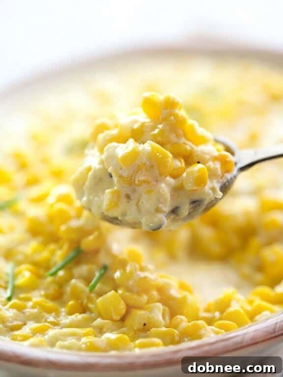 5 Ingredient Slow Cooker Creamed Corn - Easy, Creamy, and Classic Comfort