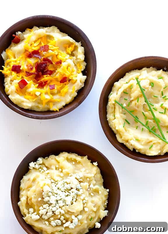 Effortless Slow Cooker Mashed Potatoes 8 Slow Cooker Mashed Potatoes Recipe | gimmesomeoven.com #slowcooker #crockpot