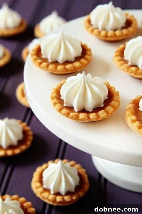 Adorable Mini Pumpkin Pies, perfect for individual servings