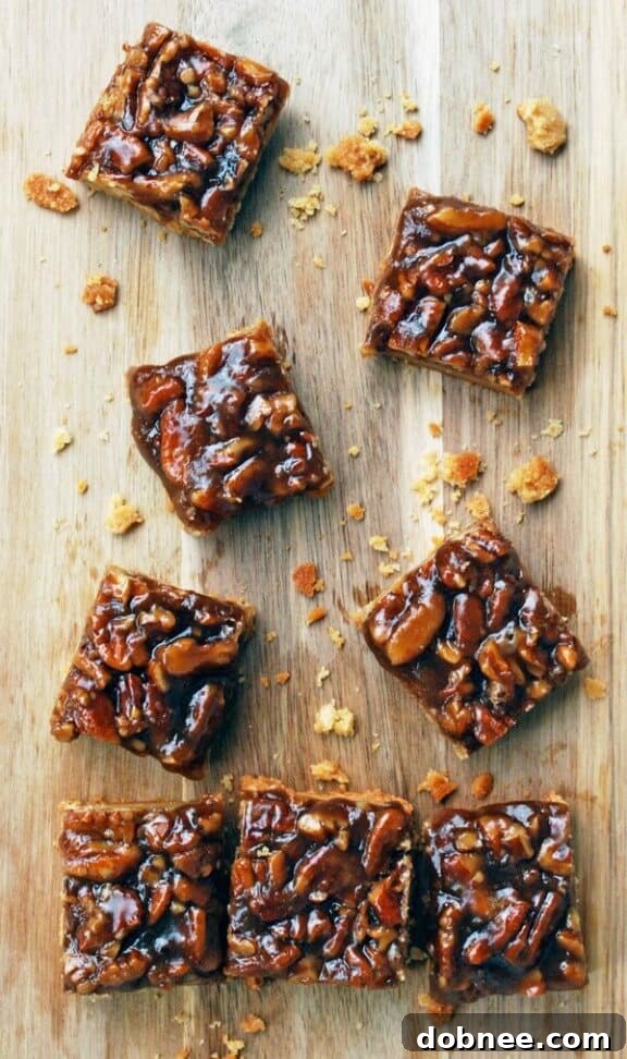 Delicious Pecan Pie Bars with a shortbread crust