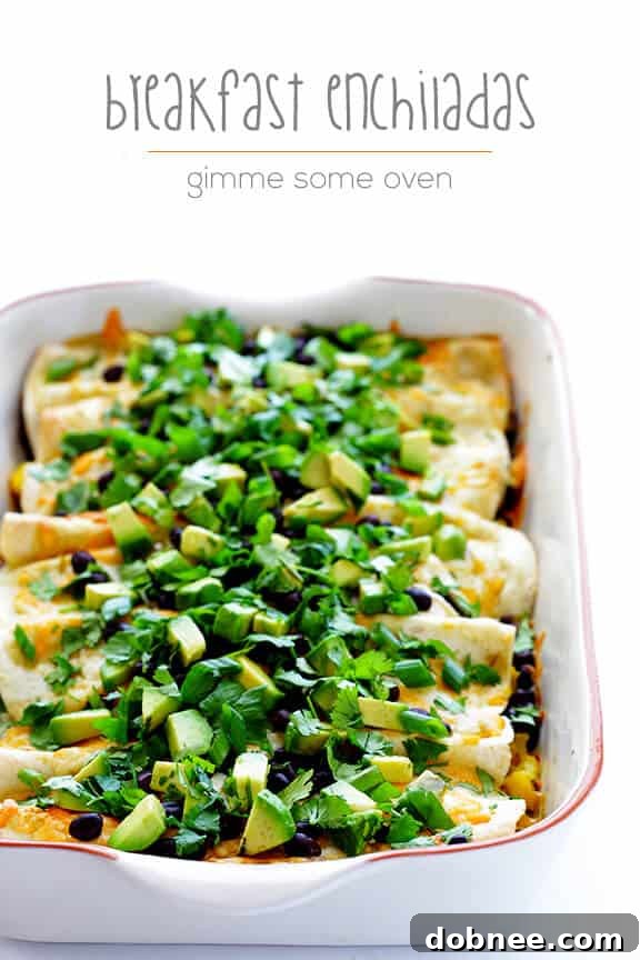 Rise & Shine Enchiladas 10 A vibrant Breakfast Enchiladas platter, showcasing fresh garnishes and a delicious Mexican-inspired meal ready for enjoyment.