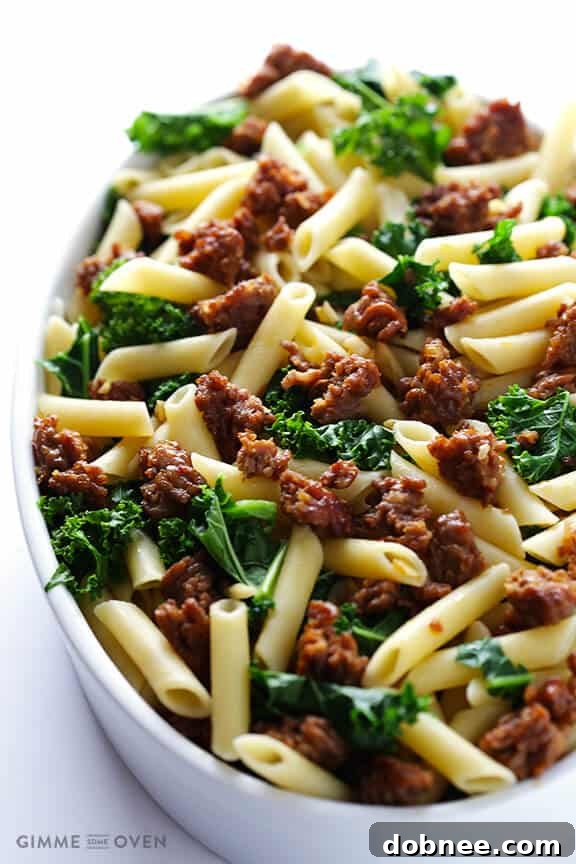 Sautéed Italian Sausage with Garlic for Baked Ziti