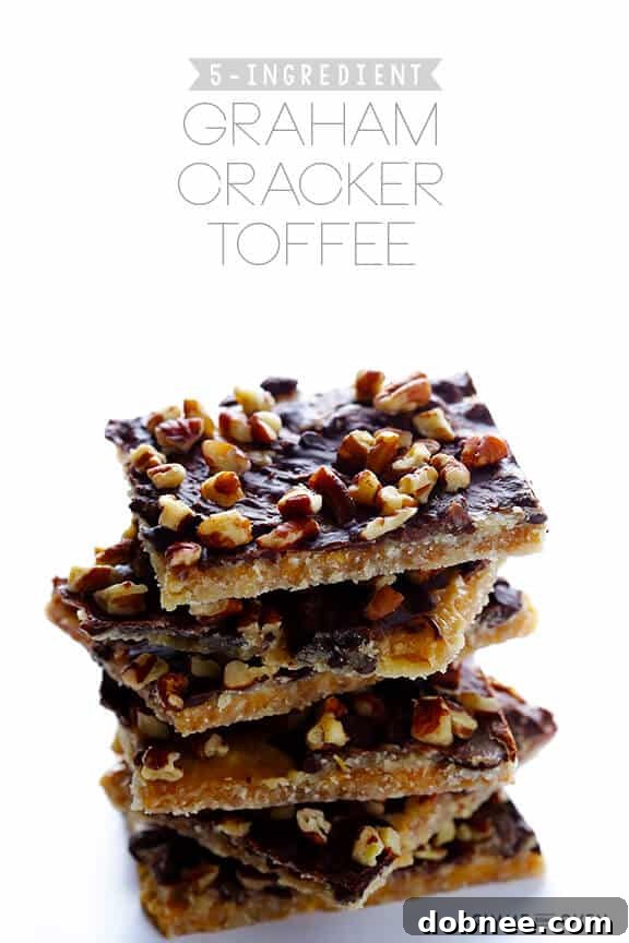 Delicious Graham Cracker Toffee, perfect for holiday baking
