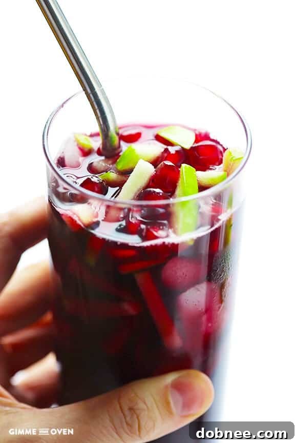 Vibrant Pomegranate Green Apple Sangria 2 Pomegranate Green Apple Sangria | gimmesomeoven.com