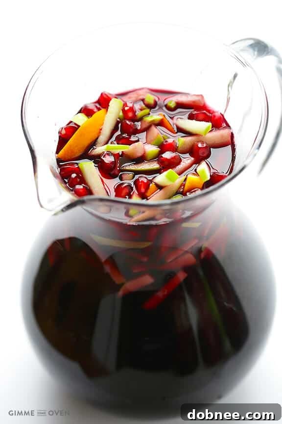 Vibrant Pomegranate Green Apple Sangria 3 Pomegranate Green Apple Sangria | gimmesomeoven.com