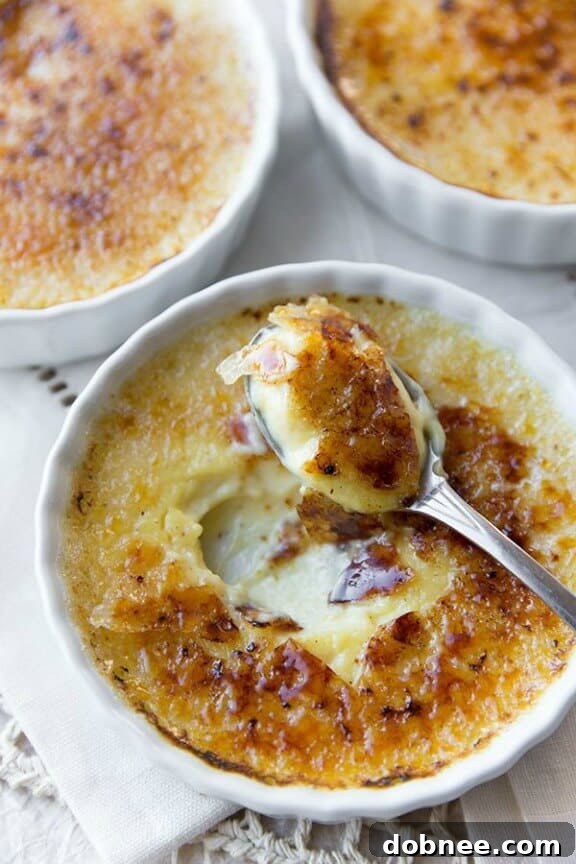 Luxurious Rum-Spiked Eggnog Creme Brûlée, an elegant holiday dessert for adults