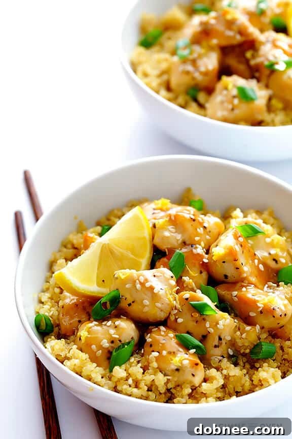 Serving Honey Lemon Chicken