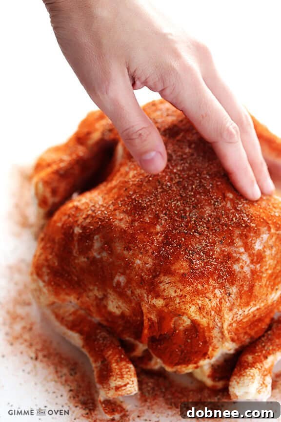 Slow Cooker Rotisserie Chicken for an easy weeknight dinner