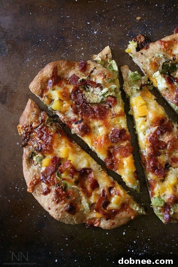 Bacon Brussels Sprouts Butternut Squash Flatbread