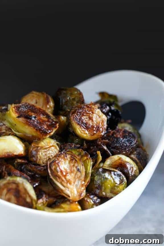 Honey Sriracha Roasted Brussels Sprouts