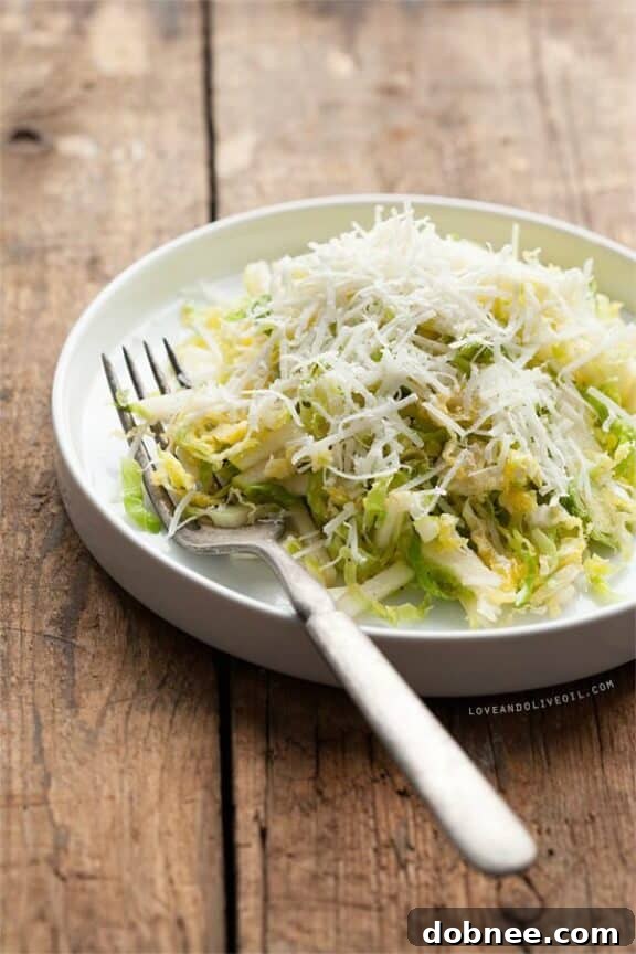 Shaved Brussels Sprouts Salad