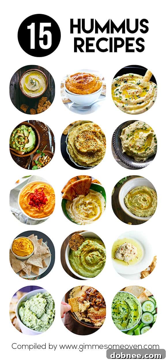 A vibrant platter showcasing an array of delicious homemade hummus variations, perfect for dipping and entertaining.